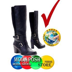 Style & CO Women Jomaris Leather Boots SIZE-5.5-M COD/163